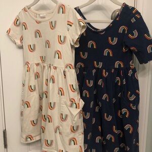Set of 2 Rainbow skater dresses